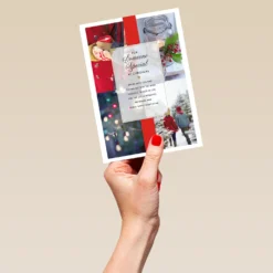 Pod Personalised Someone Special Ribbon Poem Christmas Card -Pod Shop F3100210 hand L