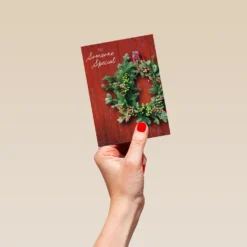 Pod Personalised Someone Special Wreath Christmas Card -Pod Shop F3100211 hand S