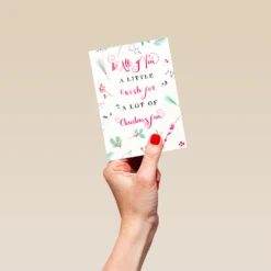 Pod Personalised A Winter Wish Christmas Card To All Of You -Pod Shop F3100220 hand S