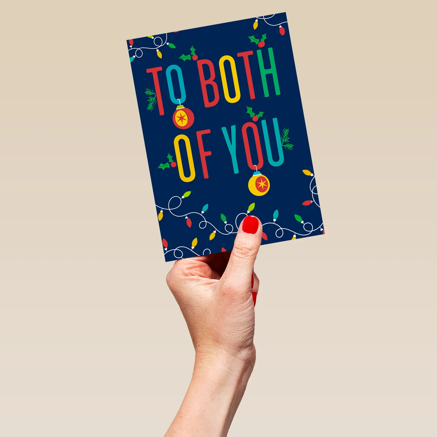 Pod Personalised To Both Of You Decorations Christmas Card 5 Pod Personalised To Both Of You Decorations Christmas Card - Image 5