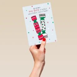 Pod Personalised For Both Christmas Crackers Card 9 Pod Personalised For Both Christmas Crackers Card -Pod Shop F3100225 hand L