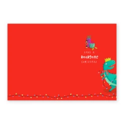 Pod Personalised Dinosaur Santa Is Coming To Town Christmas Card 7 Pod Personalised Dinosaur Santa Is Coming To Town Christmas Card -Pod Shop F3100230 alt2