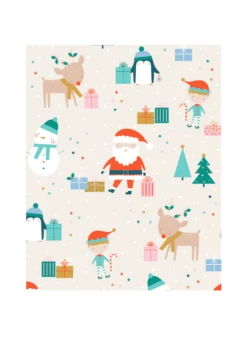 Pod Personalised Festive Elves Design Christmas Card