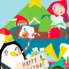 Pod Personalised Penguin Chocolate Christmas Card