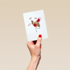 Pod Personalised Santa Robin Christmas Card -Pod Shop F3100246 hand S