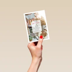 Pod Personalised Winter Wish Poem Christmas Card -Pod Shop F3100249 hand S