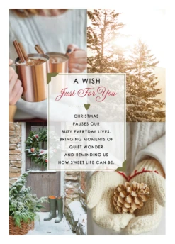 Pod Personalised Winter Wish Poem Christmas Card