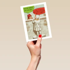 Pod Personalised Children Gifts Christmas Card -Pod Shop F3100253 hand L