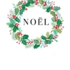 Pod Personalised Noel Wreath Christmas Card