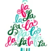 Pod Personalised Fa La La La La Tree Christmas Card