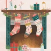 Pod Personalised Chimney And Stockings Christmas Card