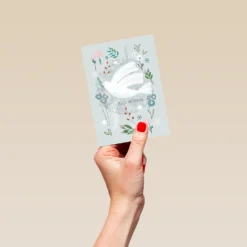 Pod Personalised Peace On Earth Dove Christmas Card -Pod Shop F3100282 hand S