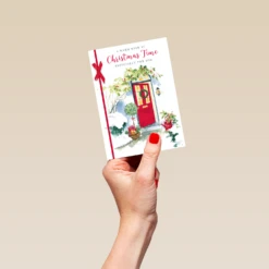 Pod Personalised Festive Season Decorations Christmas Card -Pod Shop F3100290 hand S