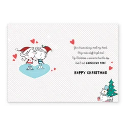 Pod Personalised Wife Festive Poem Christmas Card -Pod Shop F3100298 alt2