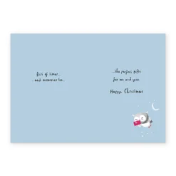 Pod Personalised Wife Cute Owls Christmas Card -Pod Shop F3100299 alt2