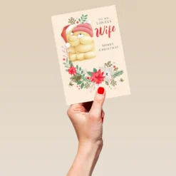 Pod Personalised Cute Forever Friends For Wife Christmas Card -Pod Shop F3100300 hand L