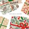 Pod Personalised Son Parcels Traditional Christmas Card
