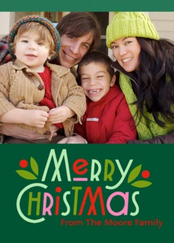 Pod Personalised Family Photo Christmas Card