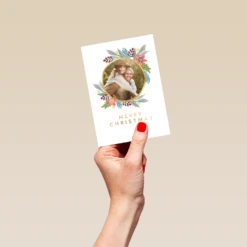 Pod Personalised Merry Christmas Photo Upload Card -Pod Shop F3100337 hand S