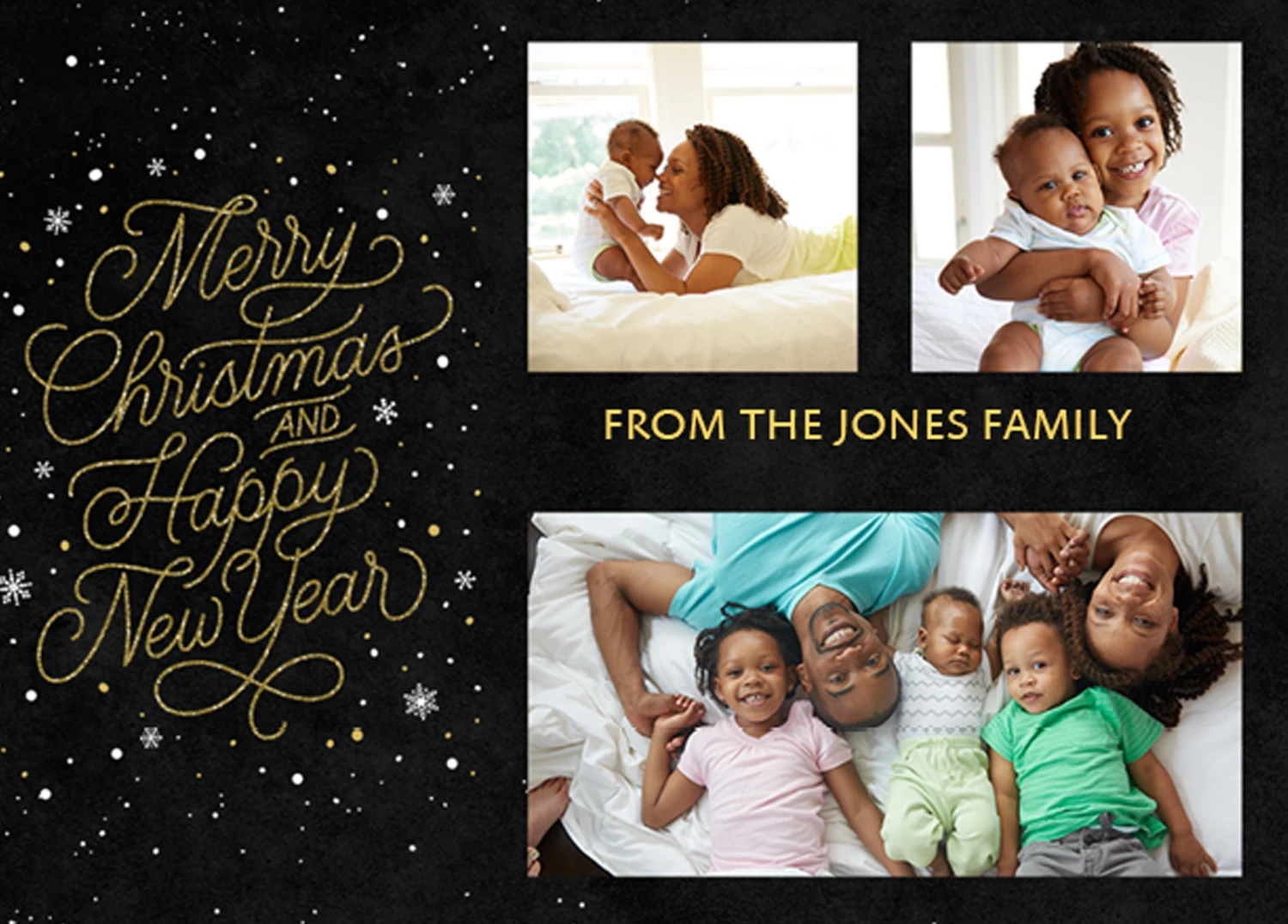 Pod Personalised Christmas & New Year Photo Card 1 Pod Personalised Christmas & New Year Photo Card