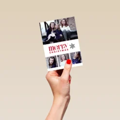 Pod Personalised Merry Christmas Photo Frames Card -Pod Shop F3100342 hand S