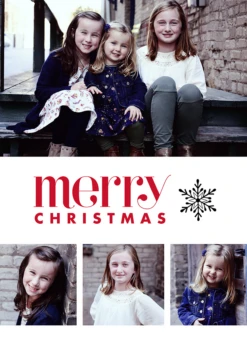 Pod Personalised Merry Christmas Photo Frames Card