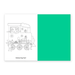 Pod Personalised Winter Red Steam Train Christmas Card -Pod Shop F3100355 alt2