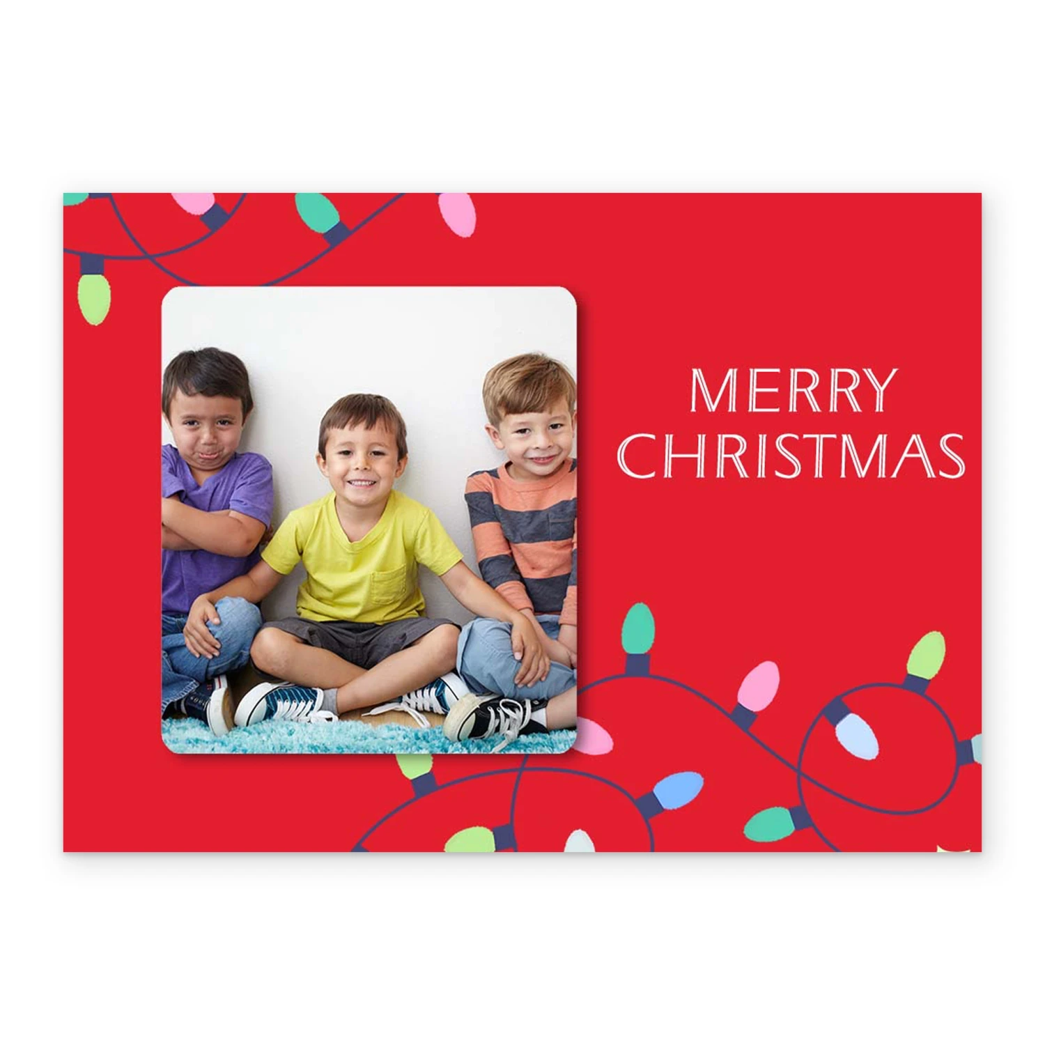 Pod Personalised Bright Lights Christmas Photo Upload Card 2 Pod Personalised Bright Lights Christmas Photo Upload Card - Image 2
