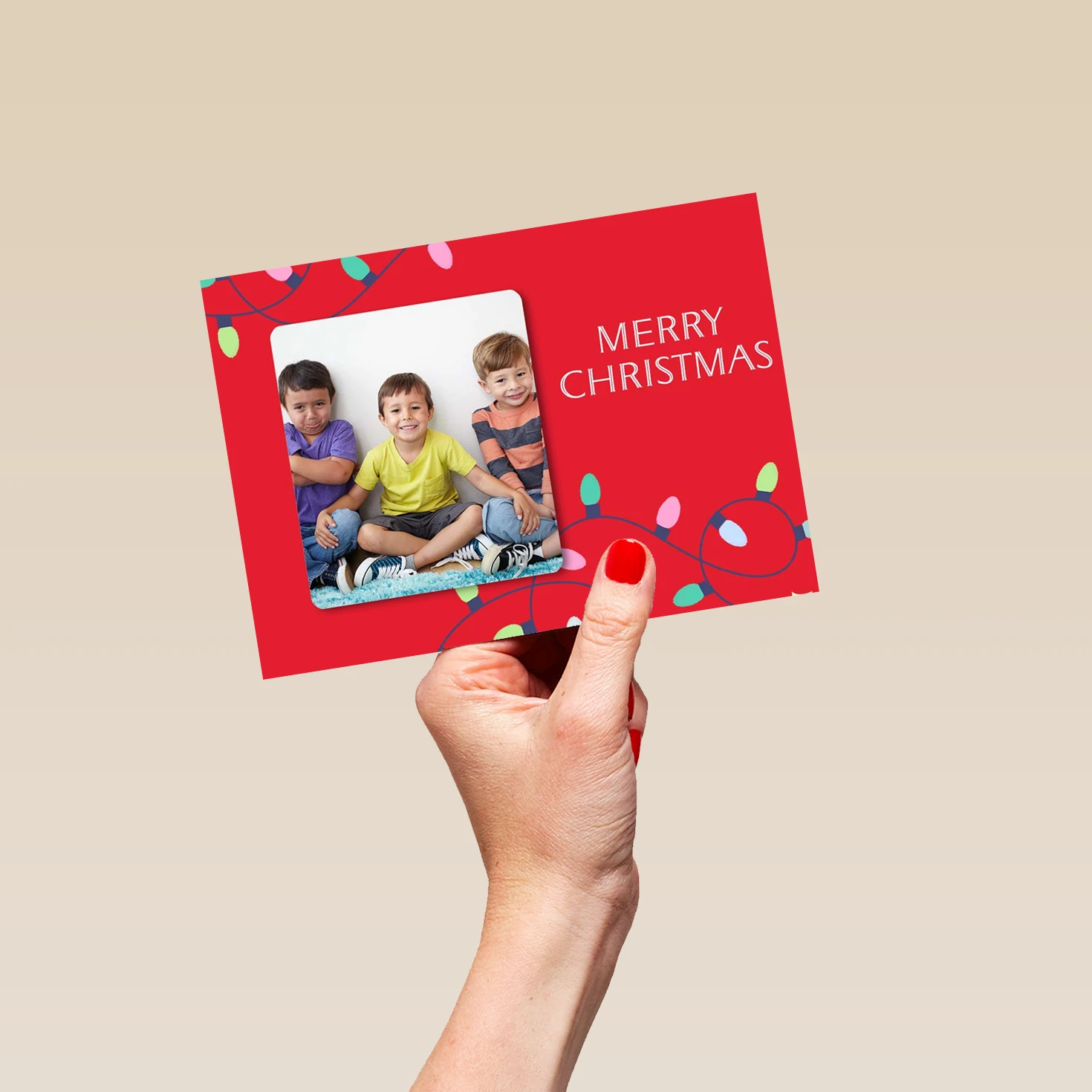 Pod Personalised Bright Lights Christmas Photo Upload Card 5 Pod Personalised Bright Lights Christmas Photo Upload Card - Image 5