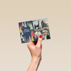 Pod Personalised Tree Collage Christmas Photo Upload Card -Pod Shop F3100387 hand S