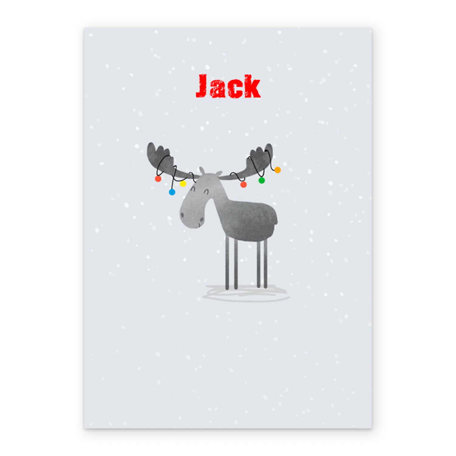 Pod Personalised Festive Fun Snowy Reindeer Christmas Card 2 Pod Personalised Festive Fun Snowy Reindeer Christmas Card - Image 2