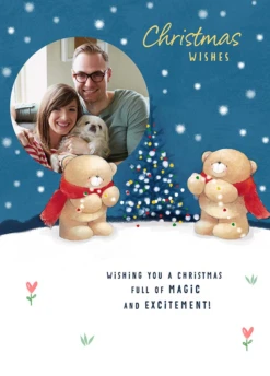 Pod Personalised Charming Forever Friends Photo Christmas Card