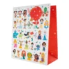 Hallmark Christmas Large Gift Bag - Disney 100 Character Design With Gift Tag