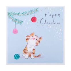 Hallmark Christmas Cards - Pack Of 8 In 1 Festive Cat Design -Pod Shop PV.502.25572283