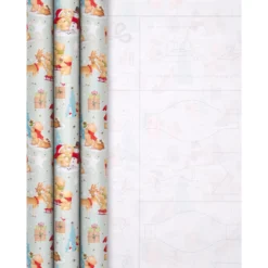 Hallmark 12M Forever Friends Christmas Roll Wrap & Gift Tag Pack - 3 Rolls & 3 Packs Of Gift Tags -Pod Shop PV.531.25575684 scaled