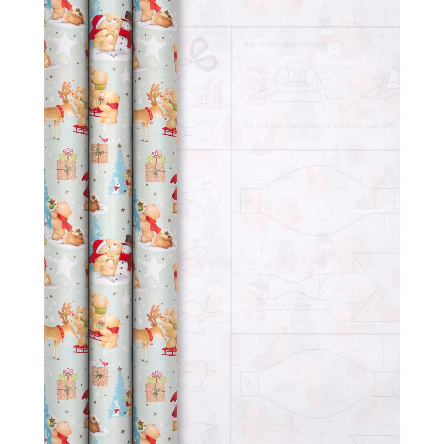 Hallmark 12M Forever Friends Christmas Roll Wrap & Gift Tag Pack - 3 Rolls & 3 Packs Of Gift Tags 4 Hallmark 12M Forever Friends Christmas Roll Wrap & Gift Tag Pack - 3 Rolls & 3 Packs Of Gift Tags - Image 4