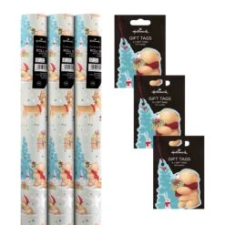Hallmark 12M Forever Friends Christmas Roll Wrap & Gift Tag Pack - 3 Rolls & 3 Packs Of Gift Tags 11 Hallmark 12M Forever Friends Christmas Roll Wrap & Gift Tag Pack - 3 Rolls & 3 Packs Of Gift Tags -Pod Shop PV.571.25575684