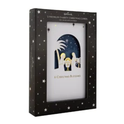 Hallmark Christmas Charity Cards - Pack Of 5 Premium Nativity Scene Design -Pod Shop PV.572.25572272 scaled