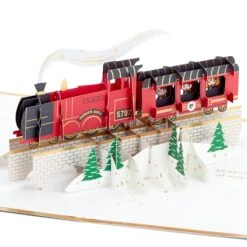 Hallmark Christmas Paper Wonder Card - 3D Harry Potter™ Hogwarts Express Train Design