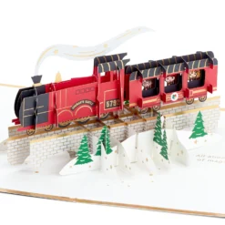Hallmark Christmas Paper Wonder Card - 3D Harry Potter™ Hogwarts Express Train Design
